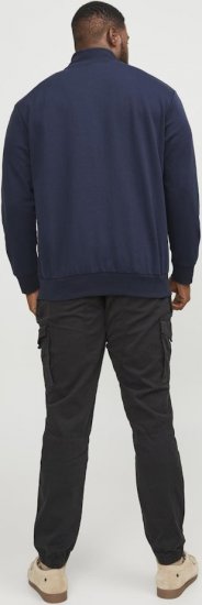 Jack & Jones PAULOS Turtleneck Zip Sweatshirt Navy Blazer - Puloveri & dukserice - Muške Puloveri & dukserice veliki brojevi