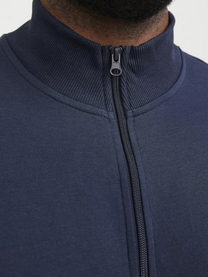 Jack & Jones PAULOS Turtleneck Zip Sweatshirt Navy Blazer - Puloveri & dukserice - Muške Puloveri & dukserice veliki brojevi