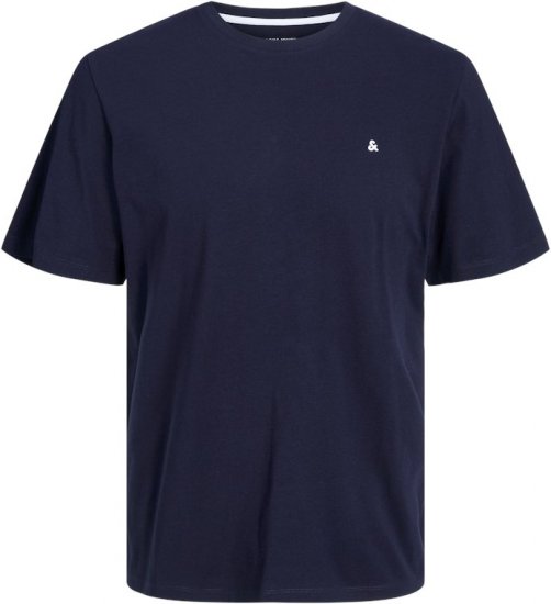 Jack & Jones PAULOS T-Shirt Navy Blazer - Majice Kratkih Rukava - Muške Majice Kratkih Rukava Veliki Brojevi 