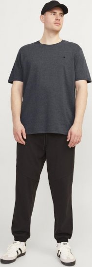 Jack & Jones PAULOS T-Shirt Dark Grey Melange - Majice Kratkih Rukava - Muške Majice Kratkih Rukava Veliki Brojevi 