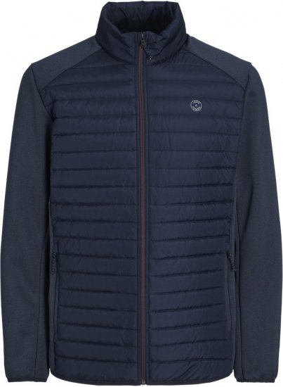 Jack & Jones MULTI SET-IN Sleeves Quilted Jacket With Collar Navy Blazer - Jakne - Muške Jakne Veliki Brojevi
