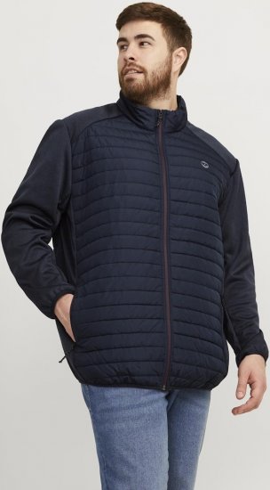 Jack & Jones MULTI SET-IN Sleeves Quilted Jacket With Collar Navy Blazer - Jakne - Muške Jakne Veliki Brojevi