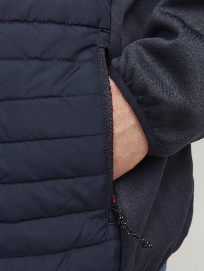 Jack & Jones MULTI SET-IN Sleeves Quilted Jacket With Collar Navy Blazer - Jakne - Muške Jakne Veliki Brojevi