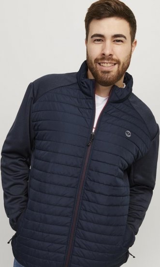 Jack & Jones MULTI SET-IN Sleeves Quilted Jacket With Collar Navy Blazer - Jakne - Muške Jakne Veliki Brojevi