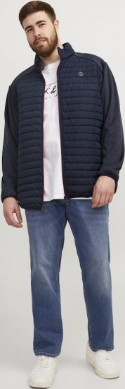Jack & Jones MULTI SET-IN Sleeves Quilted Jacket With Collar Navy Blazer - Jakne - Muške Jakne Veliki Brojevi