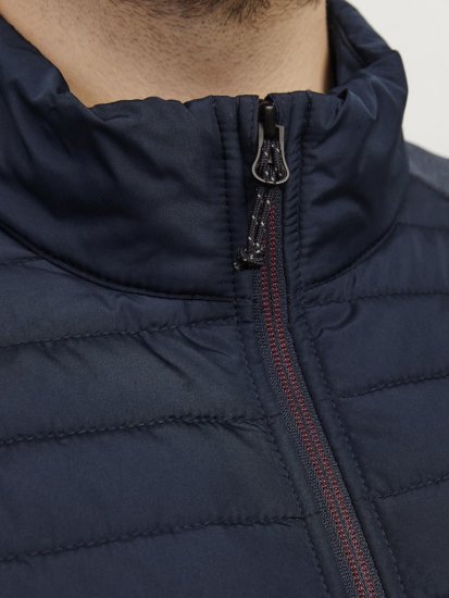 Jack & Jones MULTI SET-IN Sleeves Quilted Jacket With Collar Navy Blazer - Jakne - Muške Jakne Veliki Brojevi
