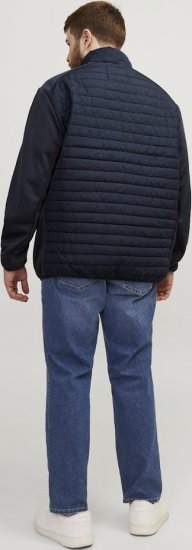 Jack & Jones MULTI SET-IN Sleeves Quilted Jacket With Collar Navy Blazer - Jakne - Muške Jakne Veliki Brojevi