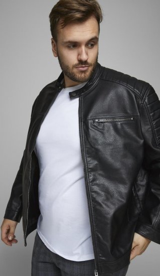 Jack & Jones ROCKY Jacket Black - Jakne - Muške Jakne Veliki Brojevi