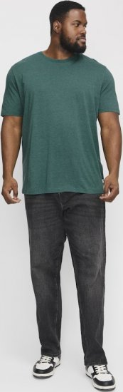 Jack & Jones ORGANIC T-Shirt Green/Melange - Majice Kratkih Rukava - Muške Majice Kratkih Rukava Veliki Brojevi 