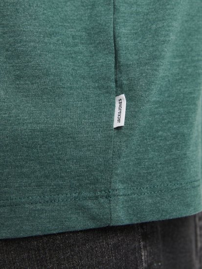 Jack & Jones ORGANIC T-Shirt Green/Melange - Majice Kratkih Rukava - Muške Majice Kratkih Rukava Veliki Brojevi 