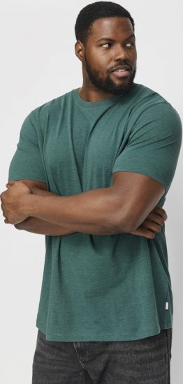 Jack & Jones ORGANIC T-Shirt Green/Melange - Majice Kratkih Rukava - Muške Majice Kratkih Rukava Veliki Brojevi 