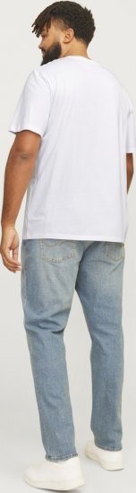 Jack & Jones JJELOGO O-Neck T-Shirt White - Majice Kratkih Rukava - Muške Majice Kratkih Rukava Veliki Brojevi 