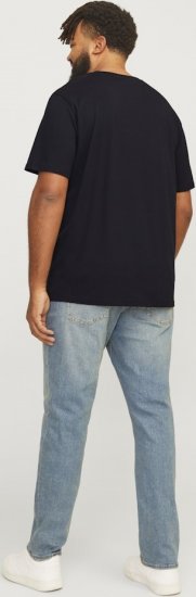 Jack & Jones LOGO O-Neck T-Shirt Black - Majice Kratkih Rukava - Muške Majice Kratkih Rukava Veliki Brojevi 