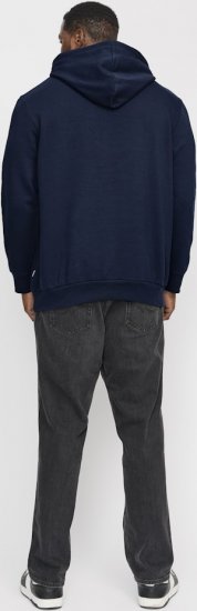 Jack & Jones CORP OLD LOGO REG FIT Hoodie Navy Blazer - Puloveri & dukserice - Muške Puloveri & dukserice veliki brojevi
