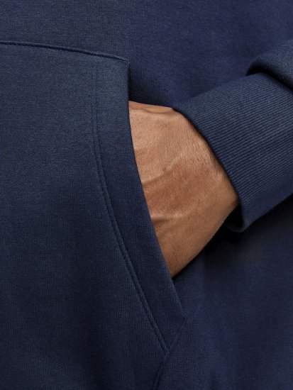 Jack & Jones CORP OLD LOGO REG FIT Hoodie Navy Blazer - Puloveri & dukserice - Muške Puloveri & dukserice veliki brojevi