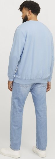 Jack & Jones HUDSON Sweatshirt Chambray Blue - Puloveri & dukserice - Muške Puloveri & dukserice veliki brojevi