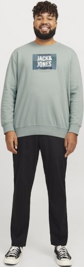 Jack & Jones HUDSON Sweatshirt Iceberg Green - Puloveri & dukserice - Muške Puloveri & dukserice veliki brojevi