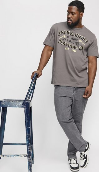 Jack & Jones GLENN ORIGINAL SQ 703 Grey Denim - Traperice & hlače - Muške Traperice i Hlače Veliki Brojevi