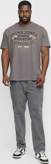 Jack & Jones GLENN ORIGINAL SQ 703 Grey Denim - Traperice & hlače - Muške Traperice i Hlače Veliki Brojevi