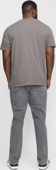 Jack & Jones GLENN ORIGINAL SQ 703 Grey Denim - Traperice & hlače - Muške Traperice i Hlače Veliki Brojevi