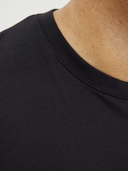 Jack & Jones Tarmac Branding Crew Neck T-Shirt Black - Majice Kratkih Rukava - Muške Majice Kratkih Rukava Veliki Brojevi 