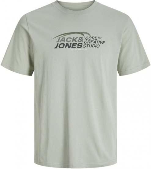Jack & Jones Tarmac Branding Crew Neck T-Shirt Green - Majice Kratkih Rukava - Muške Majice Kratkih Rukava Veliki Brojevi 