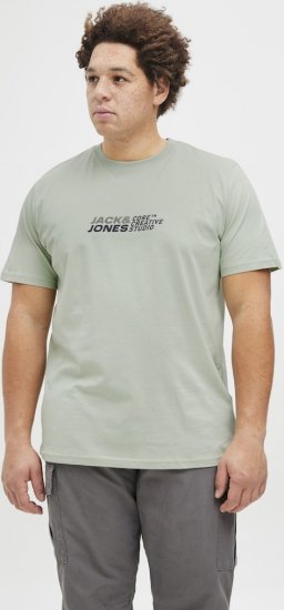 Jack & Jones Tarmac Branding Crew Neck T-Shirt Green - Majice Kratkih Rukava - Muške Majice Kratkih Rukava Veliki Brojevi 