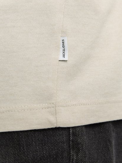 Jack & Jones ORGANIC T-Shirt Grey/Melange - Majice Kratkih Rukava - Muške Majice Kratkih Rukava Veliki Brojevi 