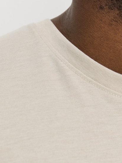 Jack & Jones ORGANIC T-Shirt Grey/Melange - Majice Kratkih Rukava - Muške Majice Kratkih Rukava Veliki Brojevi 