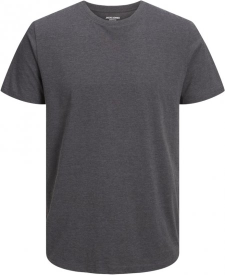 Jack & Jones ORGANIC T-Shirt Dark Grey Melange - Majice Kratkih Rukava - Muške Majice Kratkih Rukava Veliki Brojevi 