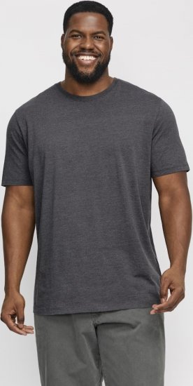Jack & Jones ORGANIC T-Shirt Dark Grey Melange - Majice Kratkih Rukava - Muške Majice Kratkih Rukava Veliki Brojevi 
