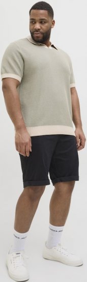 Jack & Jones Dave Chino Shorts Black - Kratke hlače - Muške Kratke Hlače Veliki Brojevi 