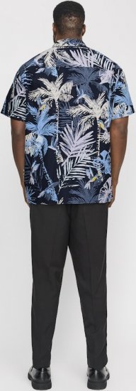 Jack & Jones Hawaii AOP Shirt Blue - Košulje - Muške Košulje Veliki Brojevi