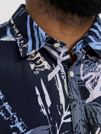 Jack & Jones Hawaii AOP Shirt Blue - Košulje - Muške Košulje Veliki Brojevi