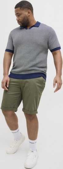 Jack & Jones Dave Chino Shorts Green - Kratke hlače - Muške Kratke Hlače Veliki Brojevi 