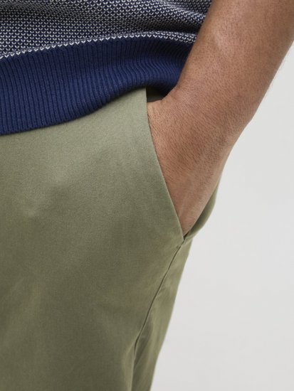 Jack & Jones Dave Chino Shorts Green - Kratke hlače - Muške Kratke Hlače Veliki Brojevi 