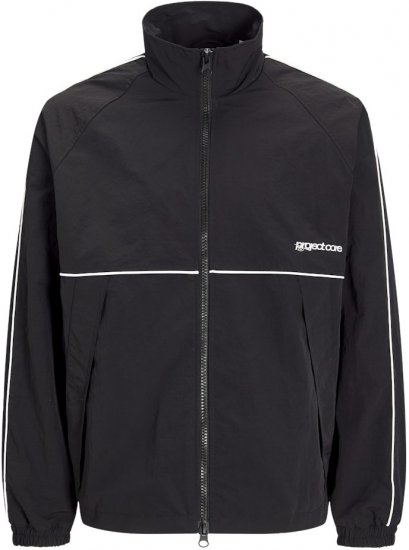 Jack & Jones Union Track Jacket Black - Puloveri & dukserice - Muške Puloveri & dukserice veliki brojevi