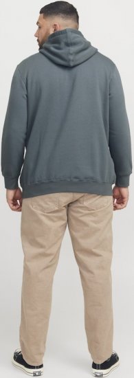 Jack & Jones Frederiksberg Box Script Hoodie Grey - Puloveri & dukserice - Muške Puloveri & dukserice veliki brojevi