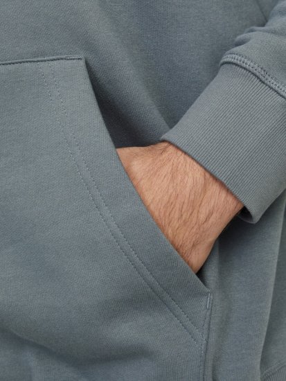 Jack & Jones Frederiksberg Box Script Hoodie Grey - Puloveri & dukserice - Muške Puloveri & dukserice veliki brojevi