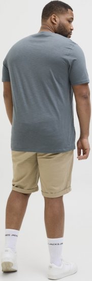 Jack & Jones Split Pocket Print T-Shirt Grey - Majice Kratkih Rukava - Muške Majice Kratkih Rukava Veliki Brojevi 