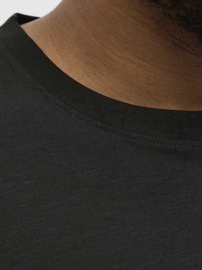 Jack & Jones Split Pocket Print T-Shirt Black - Majice Kratkih Rukava - Muške Majice Kratkih Rukava Veliki Brojevi 