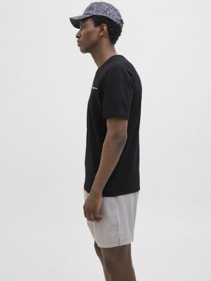 Jack & Jones FUSION Full Branding T-Shirt Black - Majice Kratkih Rukava - Muške Majice Kratkih Rukava Veliki Brojevi 