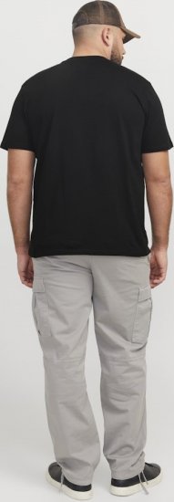 Jack & Jones Tarmac Camo Crew Neck T-Shirt Black - Majice Kratkih Rukava - Muške Majice Kratkih Rukava Veliki Brojevi 