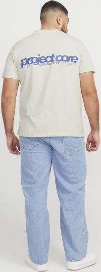 Jack & Jones Union Front & Back Print Crew Neck T-Shirt Yellow - Majice Kratkih Rukava - Muške Majice Kratkih Rukava Veliki Brojevi 