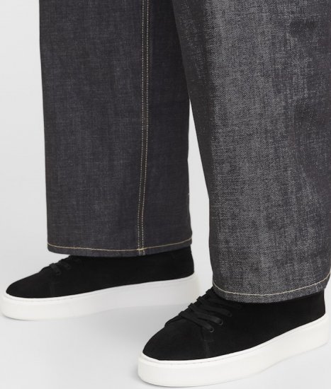Jack & Jones Stockholm Leather Sneakers Black/Suede - Muške cipele 40-52 - 
