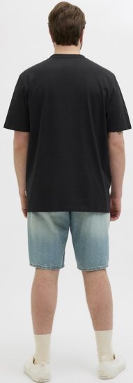 Jack & Jones Hydra Crew Neck T-Shirt Black - Majice Kratkih Rukava - Muške Majice Kratkih Rukava Veliki Brojevi 