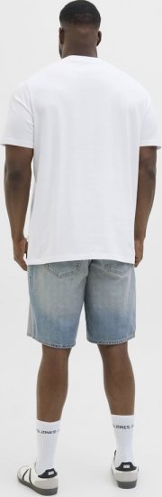 Jack & Jones Hydra Crew Neck T-Shirt Bright White - Majice Kratkih Rukava - Muške Majice Kratkih Rukava Veliki Brojevi 