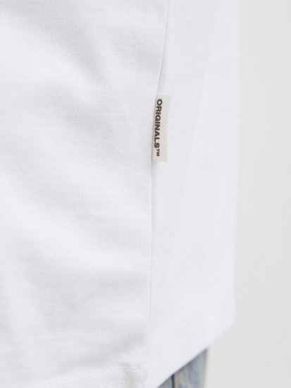 Jack & Jones Hydra Crew Neck T-Shirt Bright White - Majice Kratkih Rukava - Muške Majice Kratkih Rukava Veliki Brojevi 