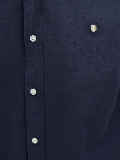 Jack & Jones Summer Shield Short Sleeve Shirt Maritime Blue - Košulje - Muške Košulje Veliki Brojevi