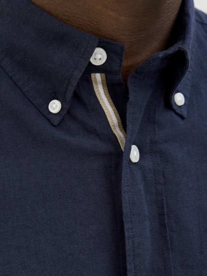 Jack & Jones Summer Shield Short Sleeve Shirt Maritime Blue - Košulje - Muške Košulje Veliki Brojevi